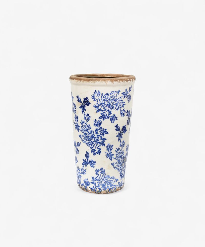 Blue Floral Vase