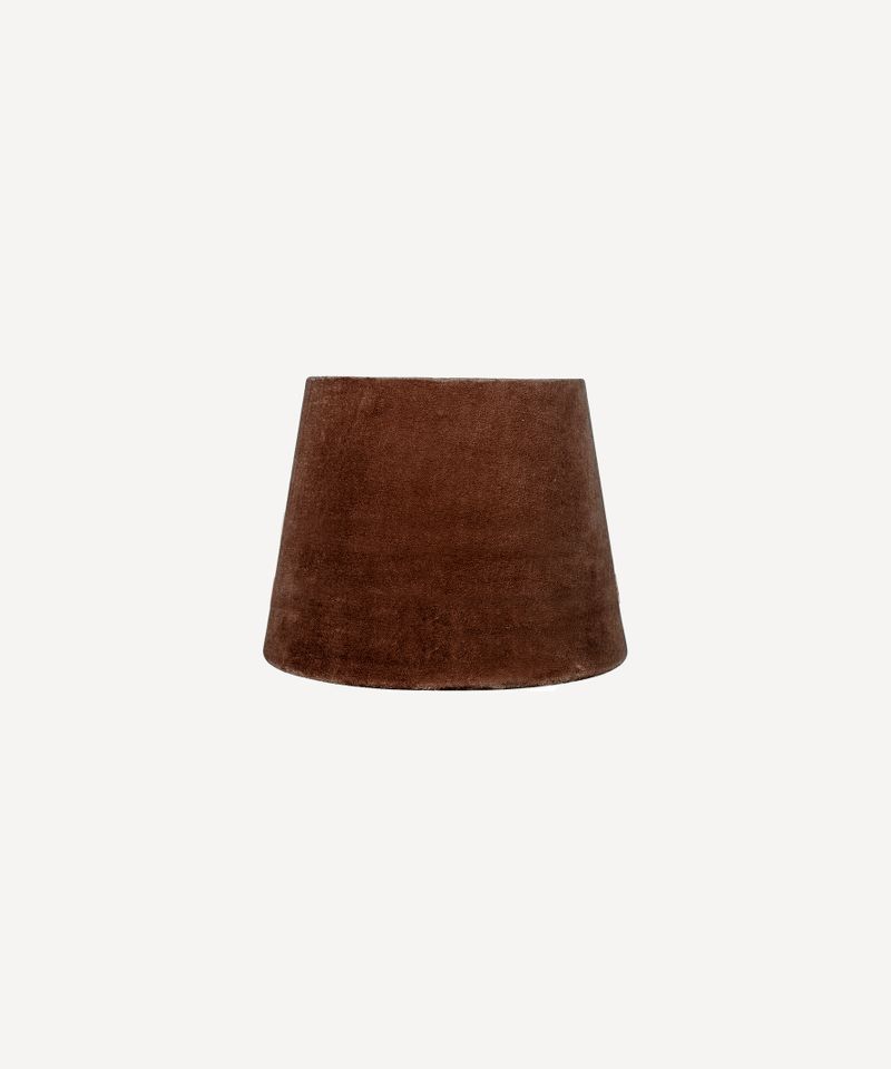 Tapered Drum Velvet Shade Cinnamon 20cm