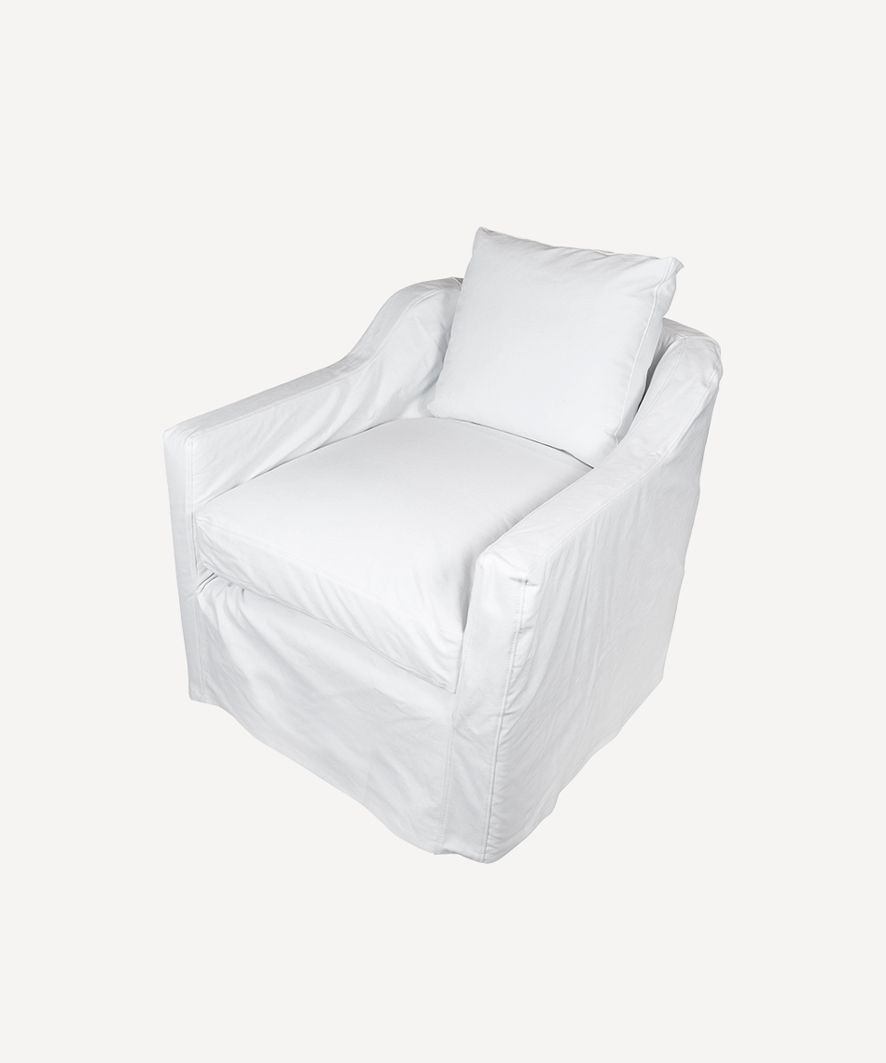 Dume Chair White Cotton