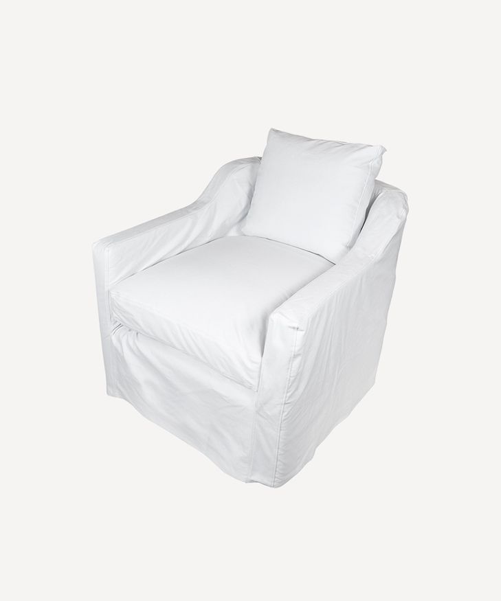 Dume Chair White Cotton