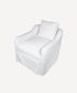 Dume Chair White Cotton