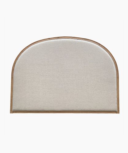 Arch Bed Head Natural Linen King