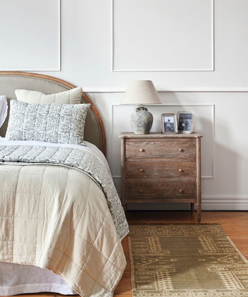 Athena Handblocked Blue Coverlet Large