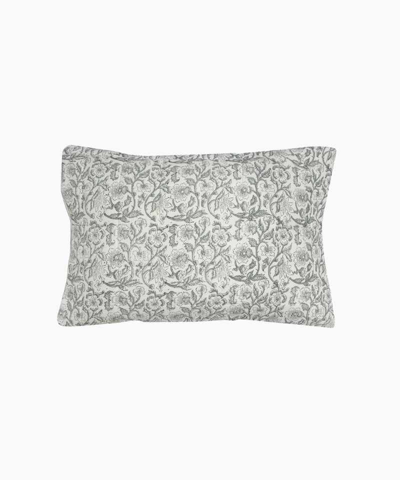 Athena Handblocked Blue Pillow Covers (2PC)