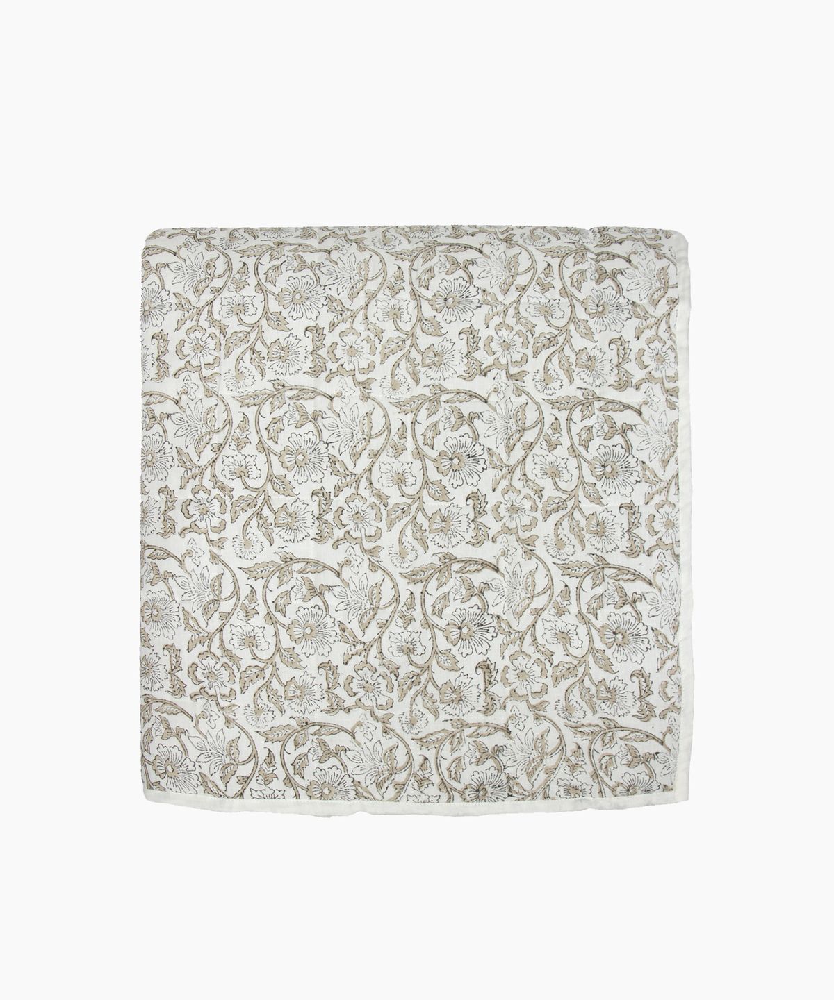 Athena Handblocked Natural Coverlet Large