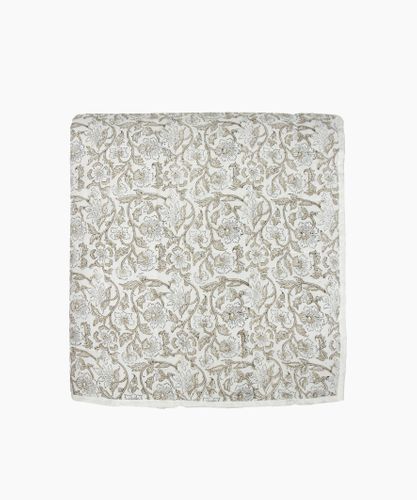 Athena Handblocked Natural Coverlet Large