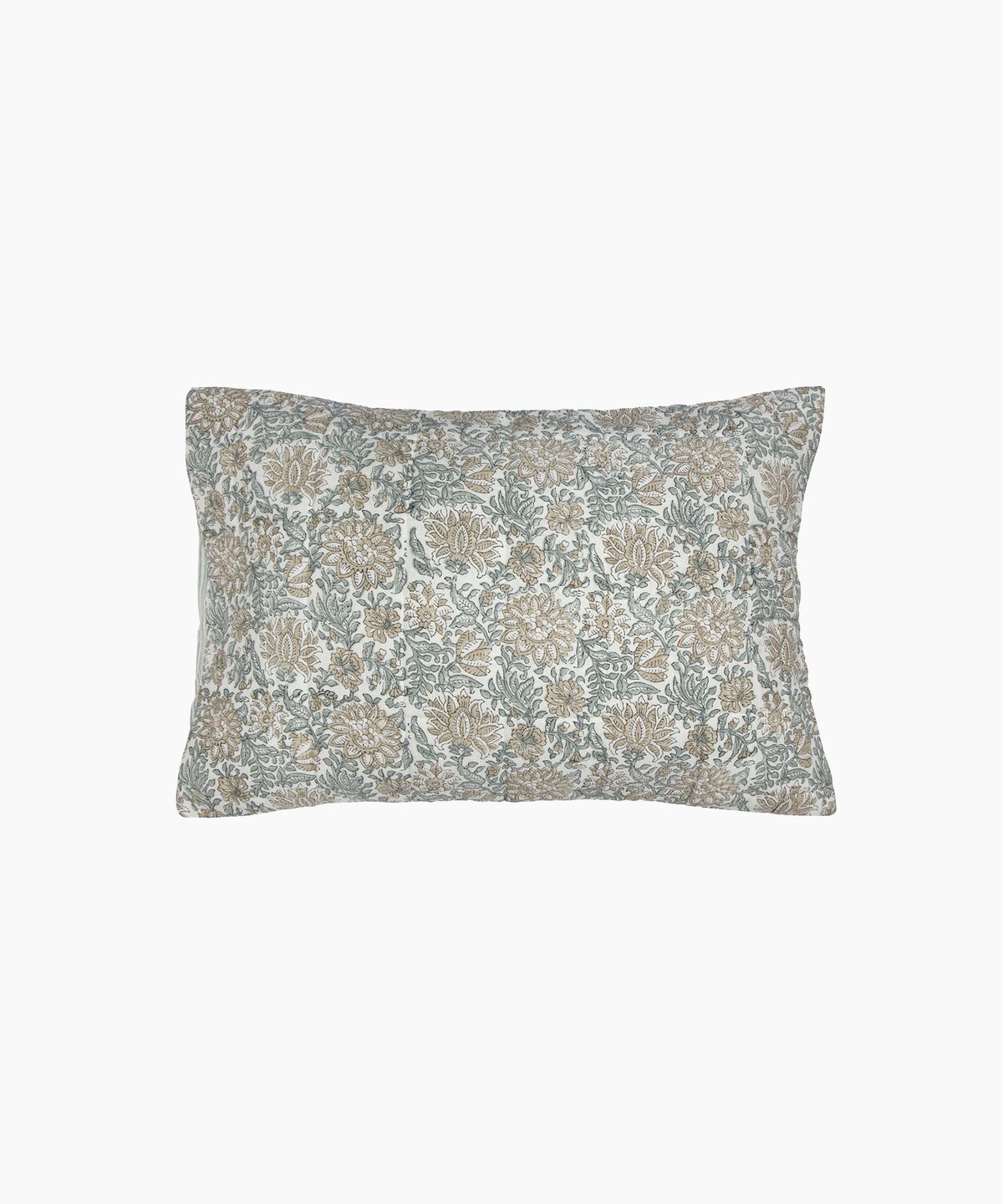 Athena Handblock Blue/Natural Pillow Covers (2PC)