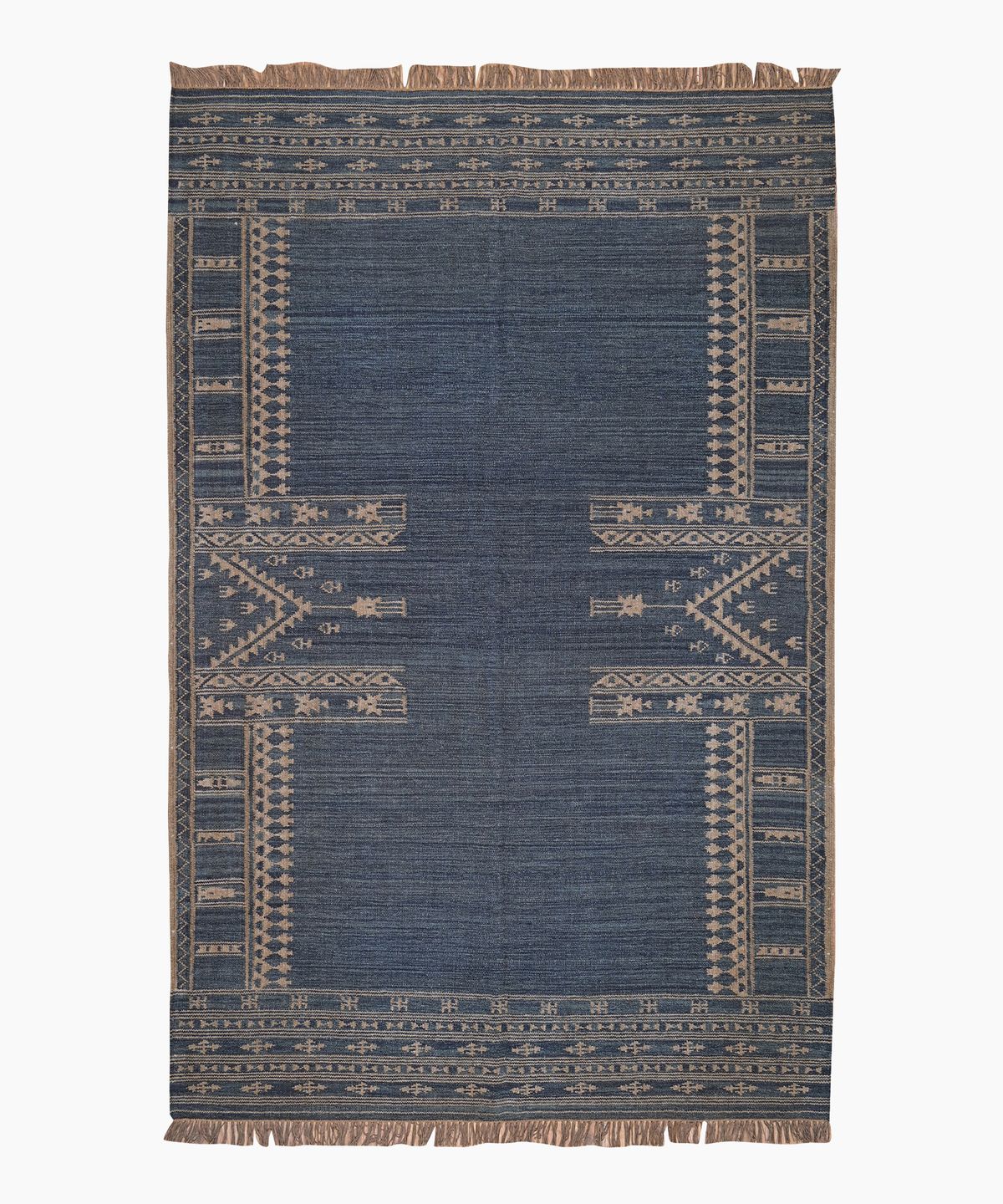 Sundara Motif Rug Blue Medium