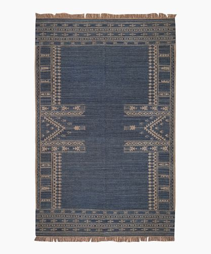 Sundara Motif Rug Blue Medium