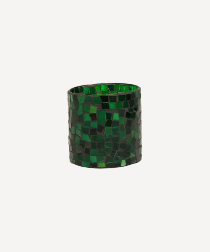 Mosaic Green Votive Medium
