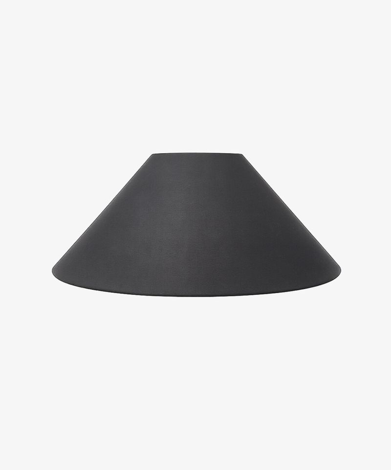 Coolie Linen Shade Black 50cm