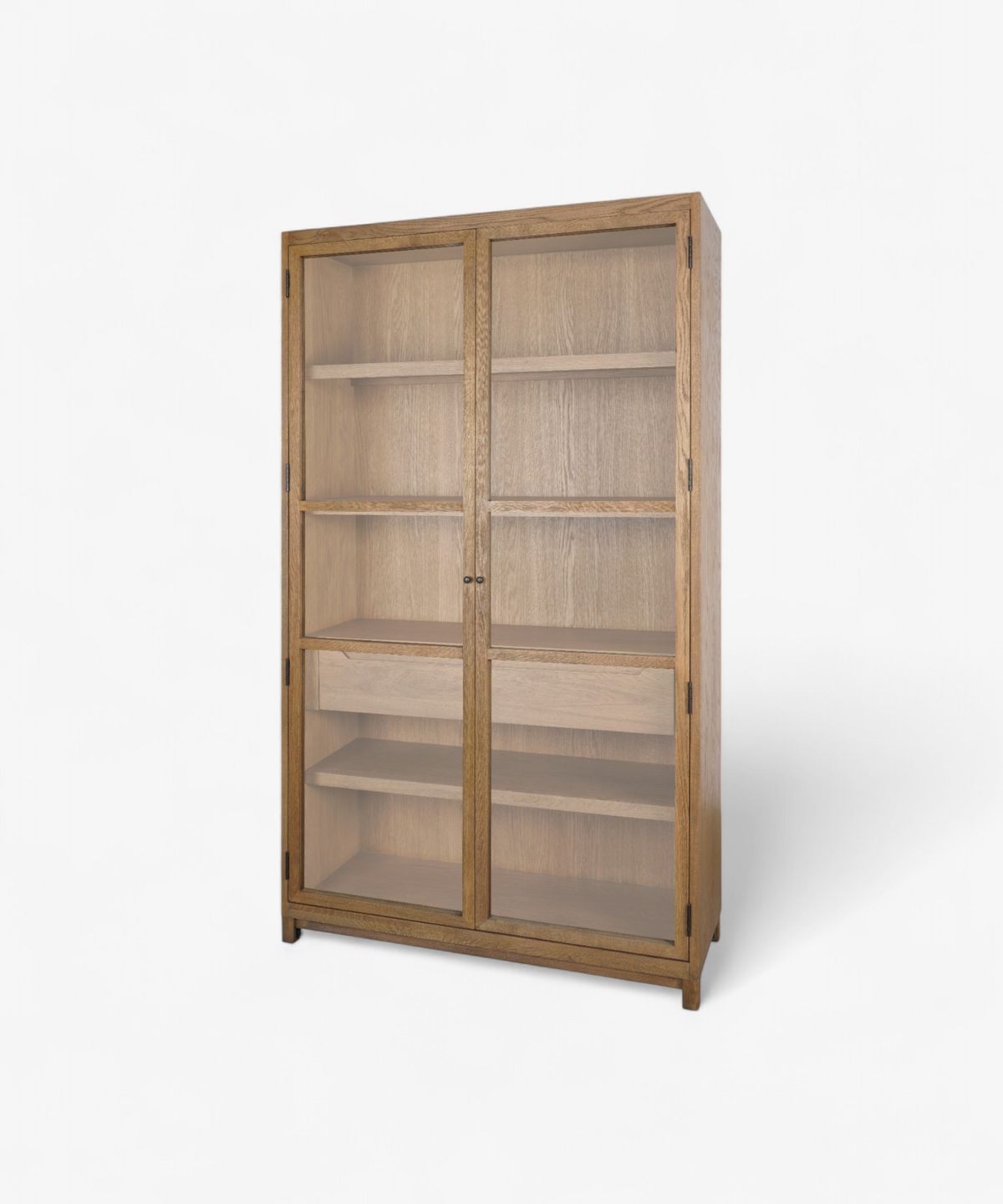 Baxter Glass and Oak Cabinet Natural