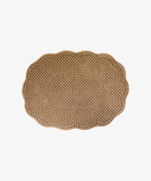 Rena Quilted Placemat Khaki