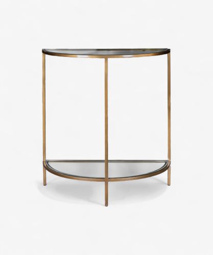 Freddy Iron and Glass Console Table