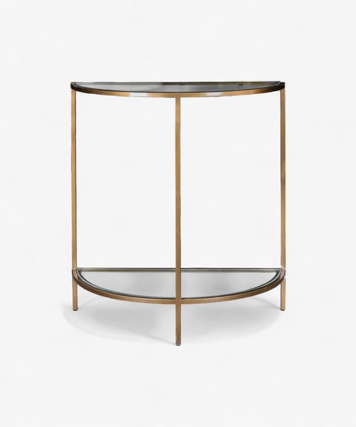 Freddy Iron and Glass Console Table
