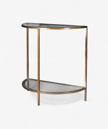 Freddy Iron and Glass Console Table