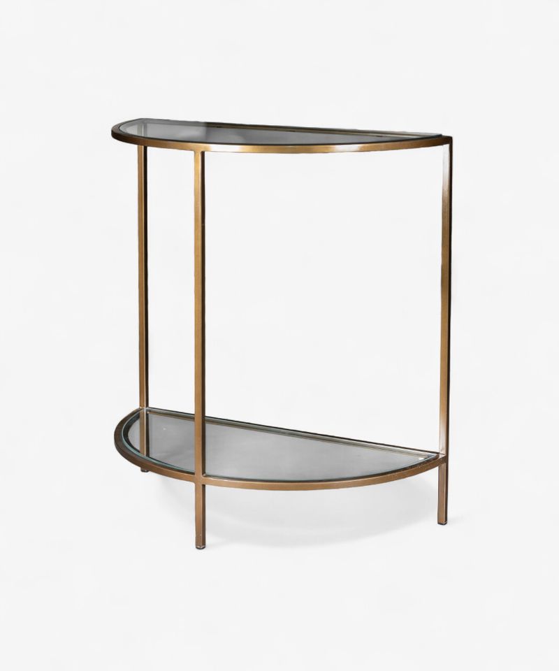 Freddy Iron and Glass Console Table