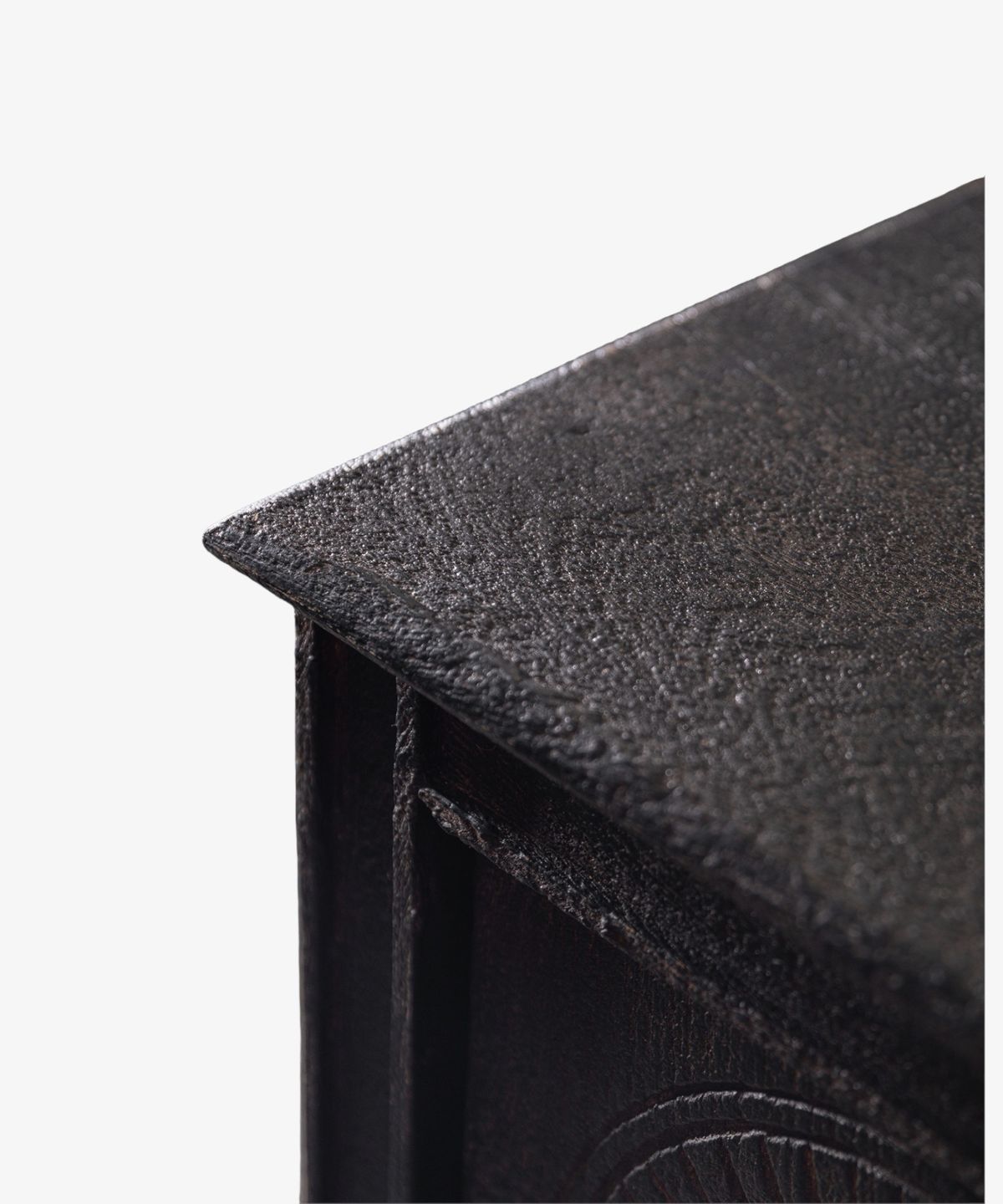 Theron Carved Cabinet Black