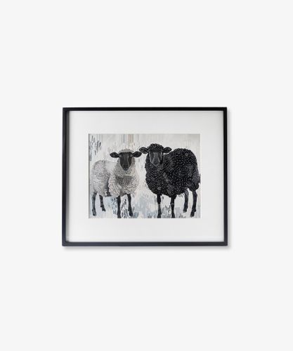 Sheep Wall Art Black and White