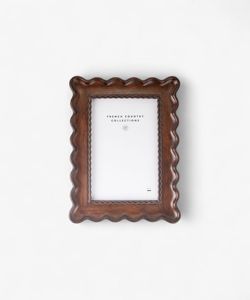 Chestnut Wavy Photoframe 4x6
