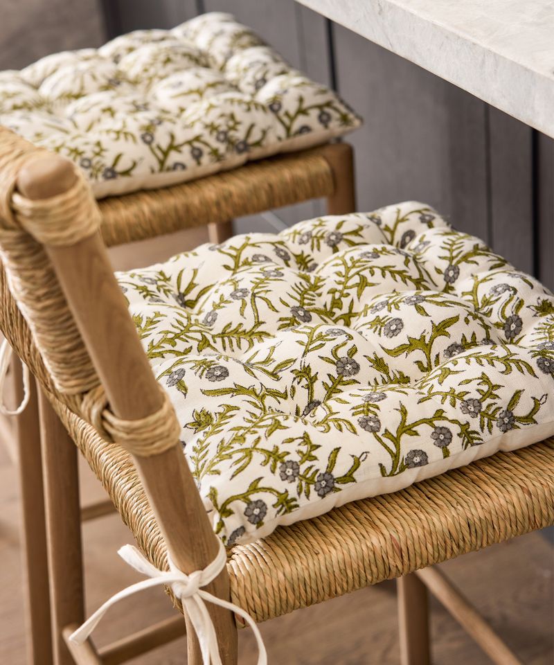 Lillie Handblocked Chair Squab