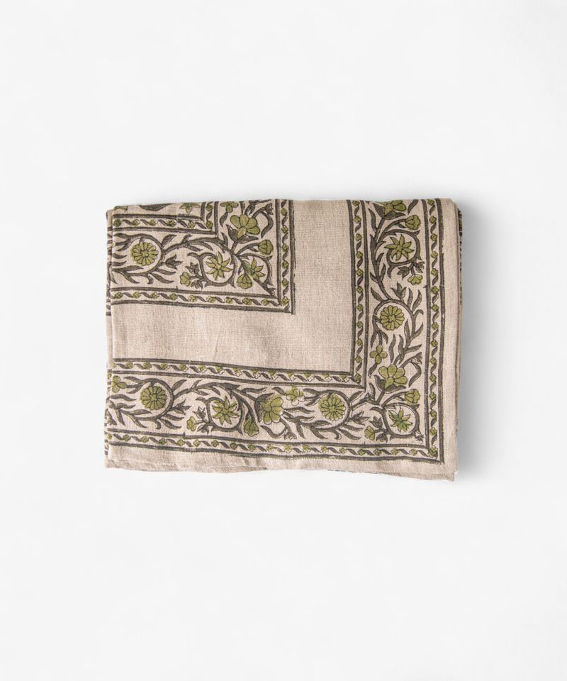 Vittoria Handblocked Tablecloth Large