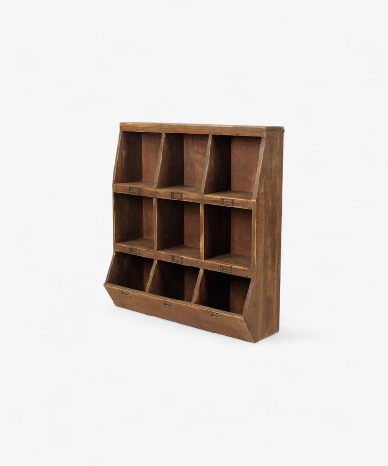 Wooden Cubby Wall Shelf Shaped
