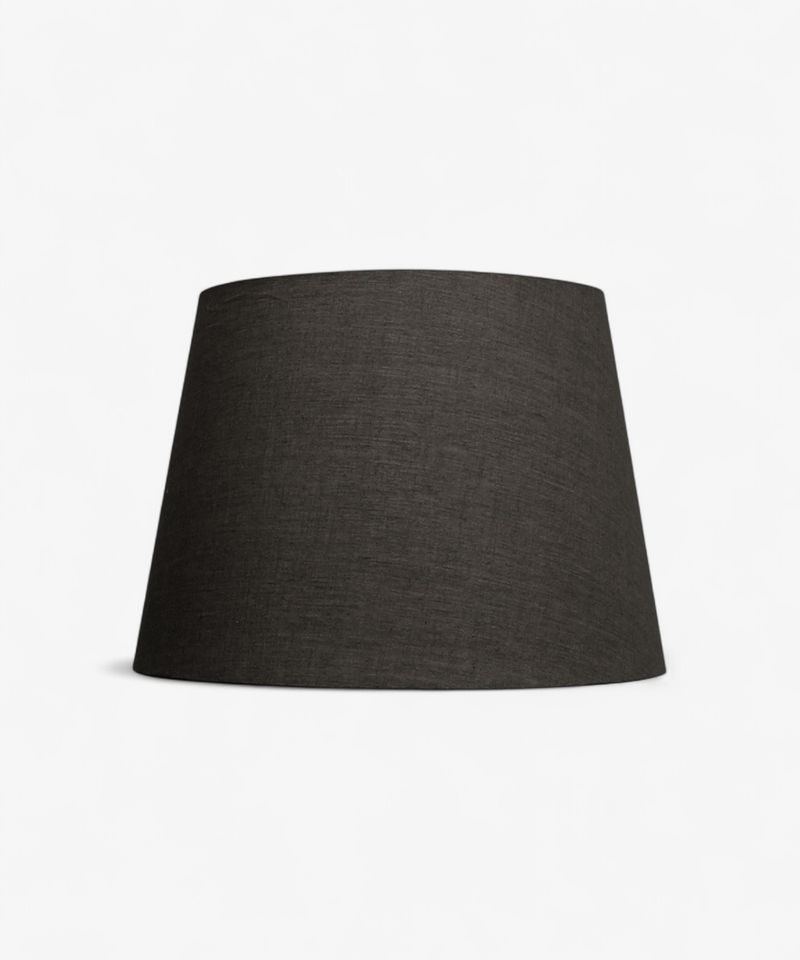 Tapered Drum Linen Shade Black 50cm