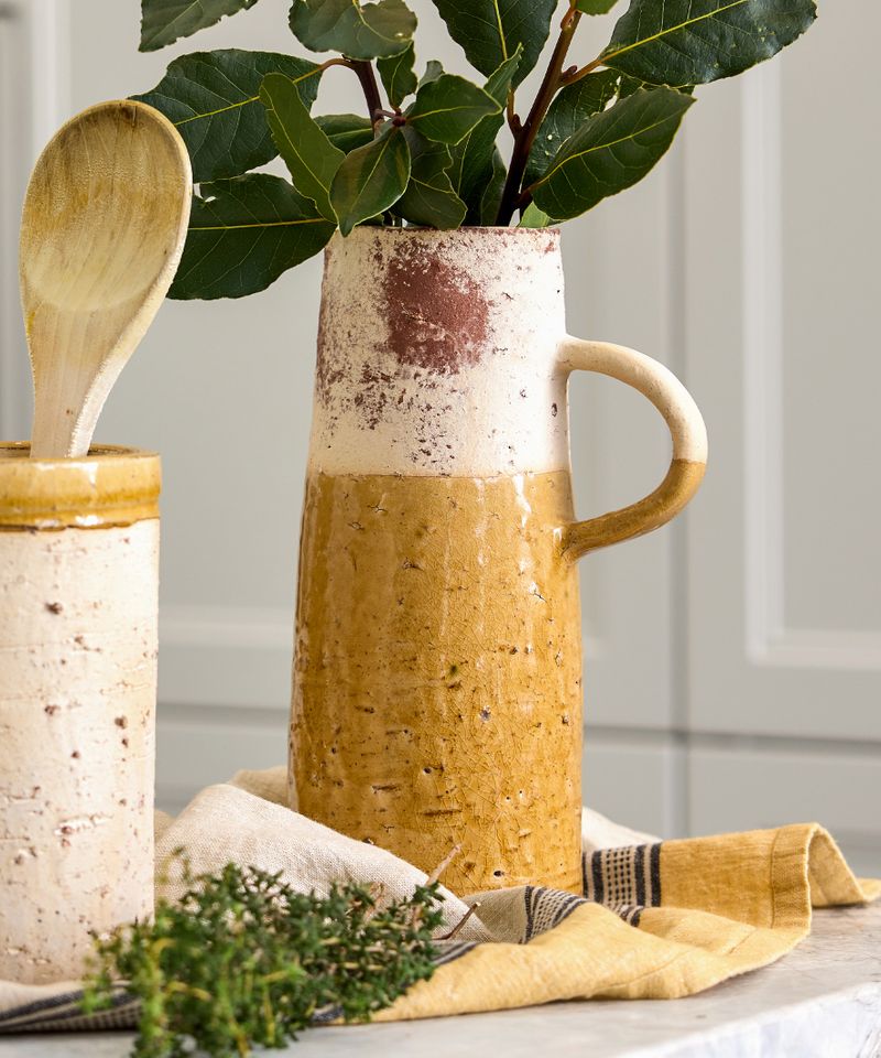 Monte Terracotta Jug Mustard