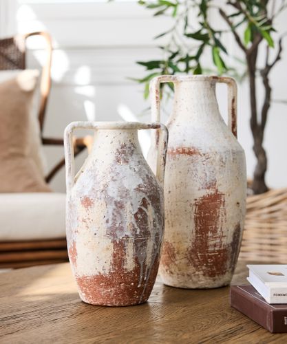 Glacier Terracotta Urn Short