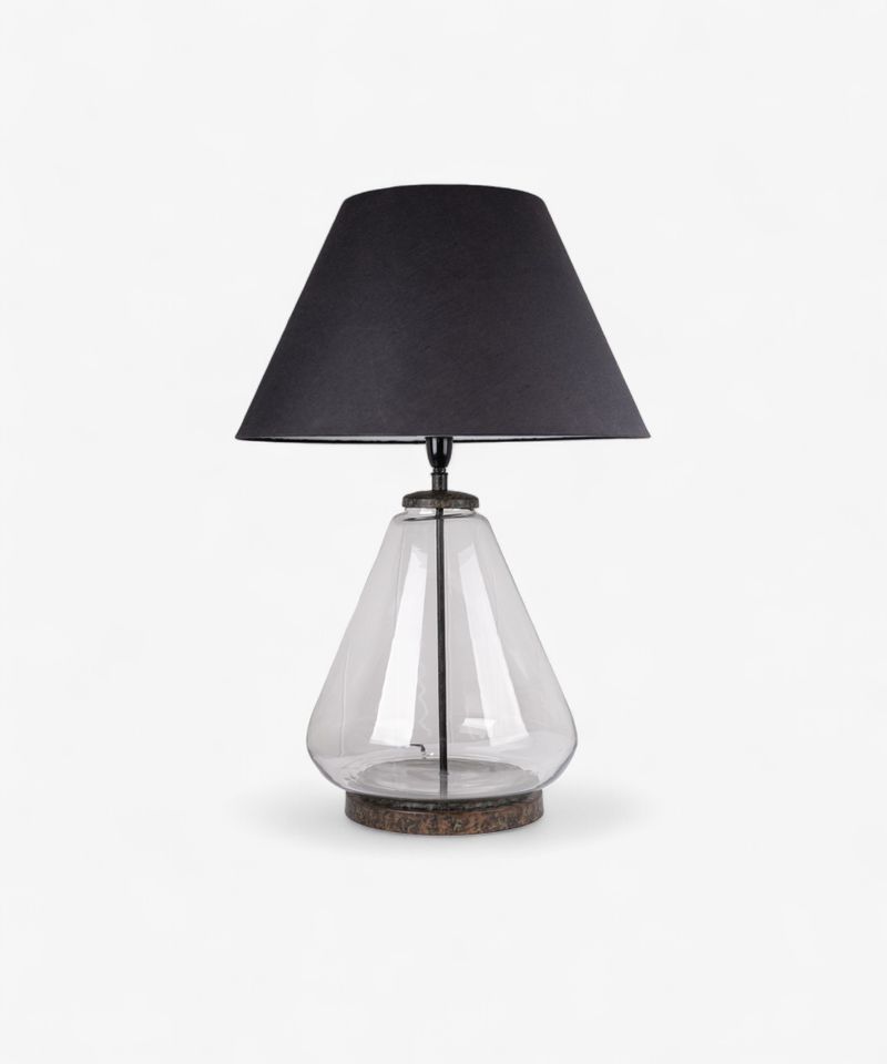 Tear Shape Glass Lampbase