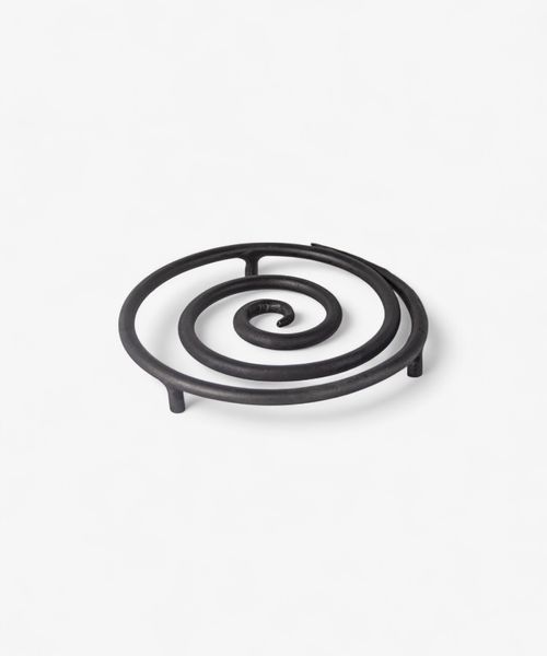 Spiral Forged Trivet Black