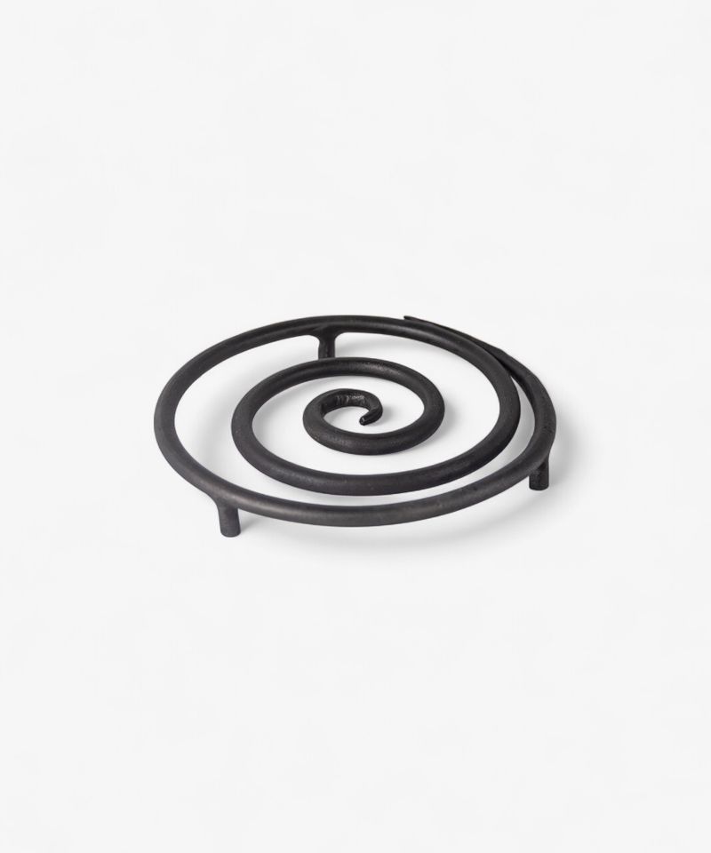 Spiral Forged Trivet Black