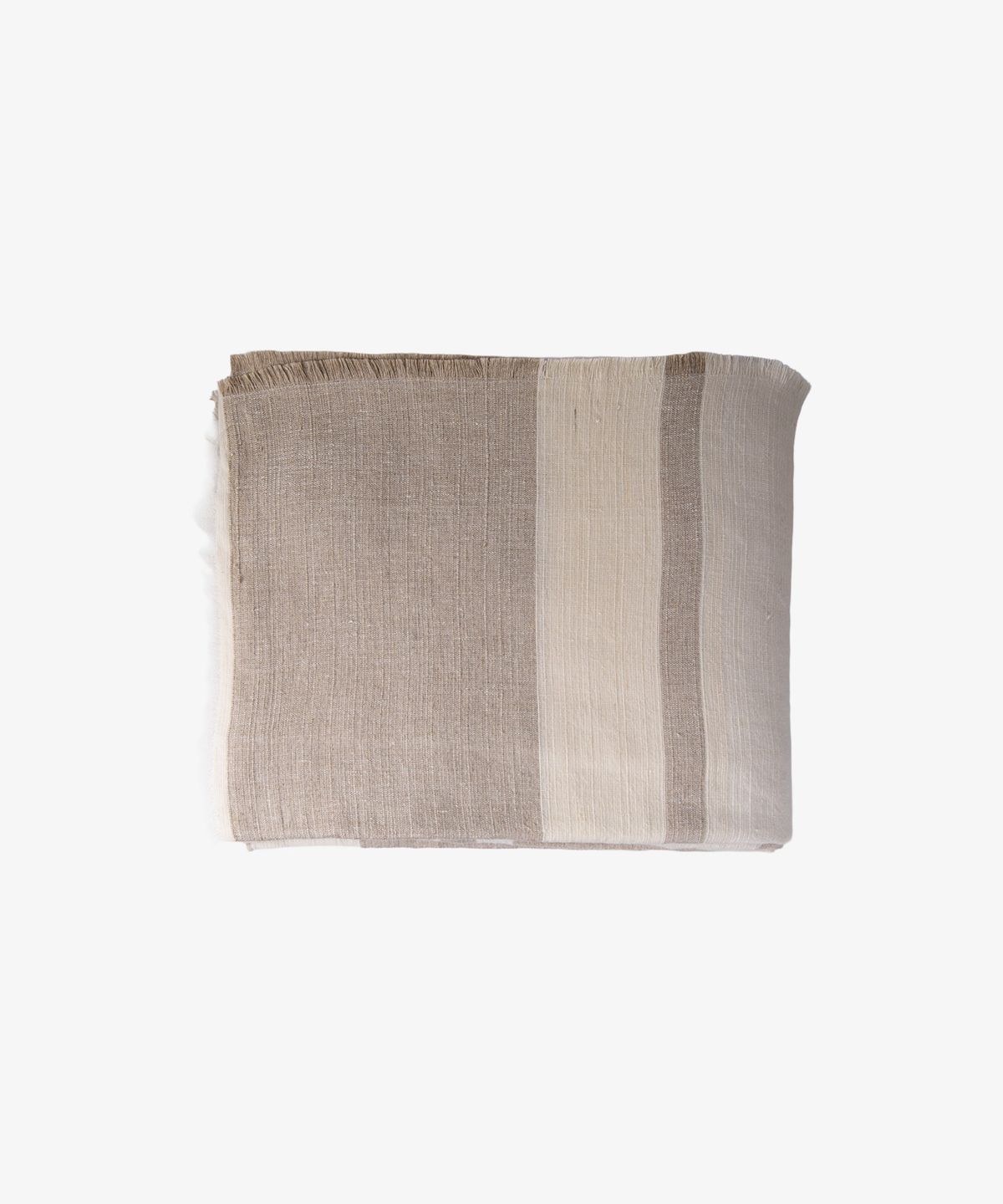 Stripe Linen Tablecloth Stone Large