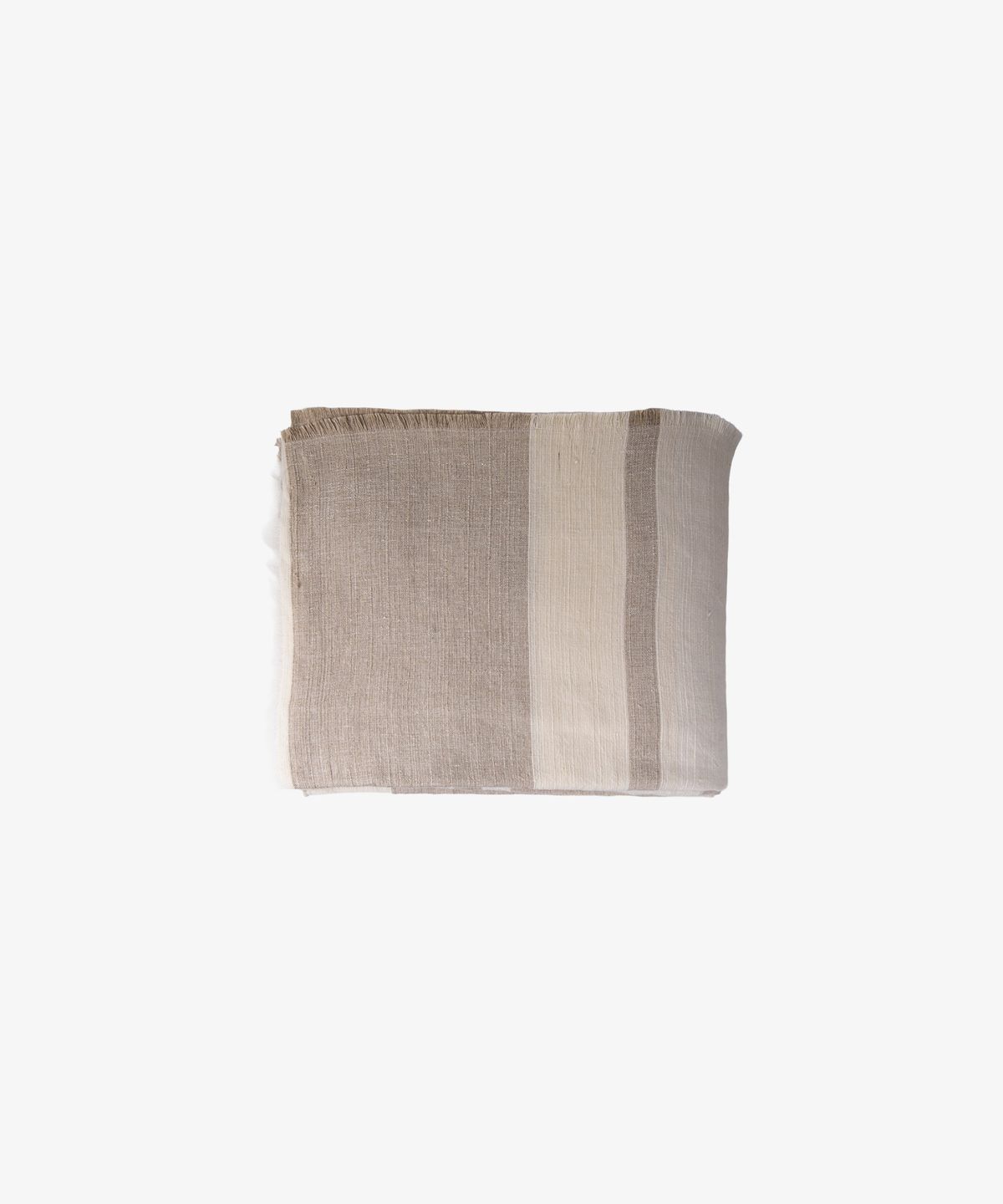 Stripe Linen Tablecloth  Stone Small