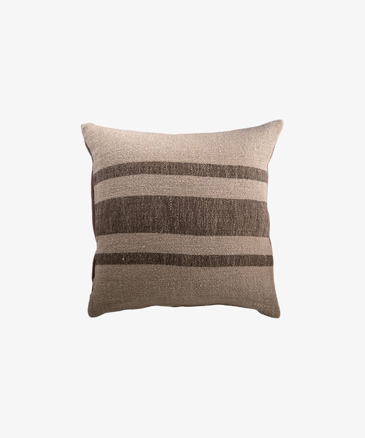 Heavy Linen Stripe Cushion Cover Olive