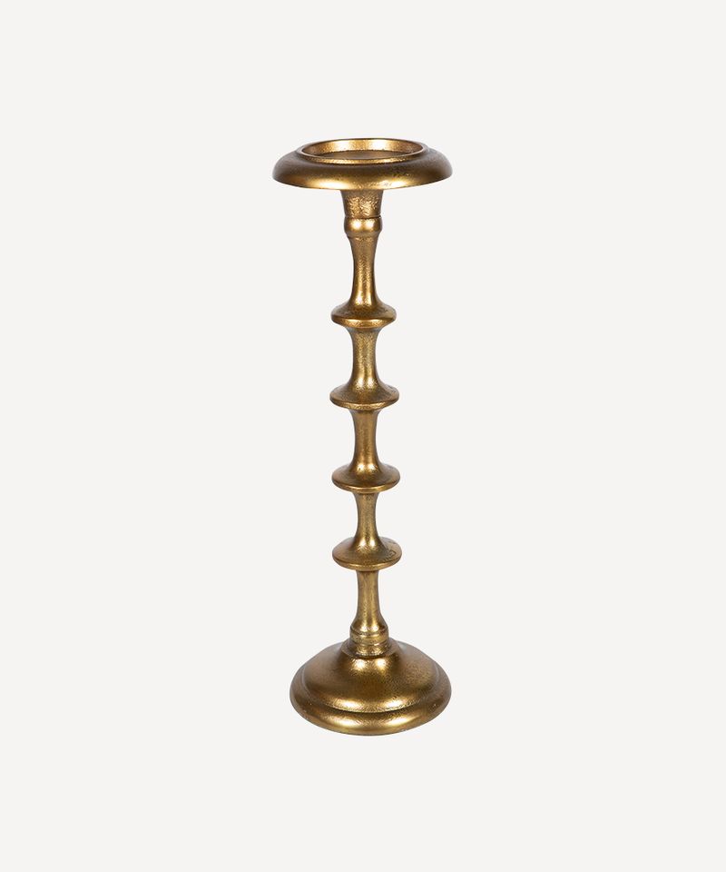 Ridged Pillar Candlestick Tall