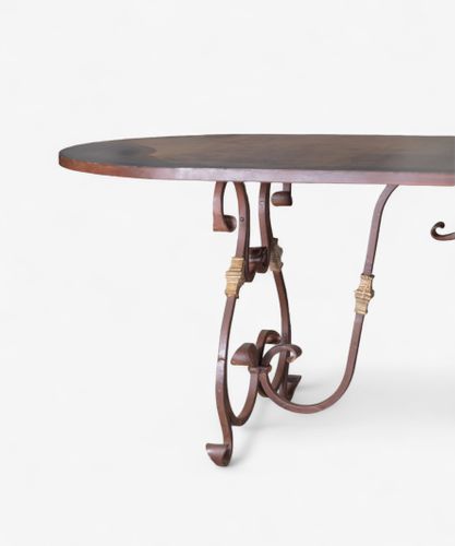 Plasire Iron Table Rustic Finish