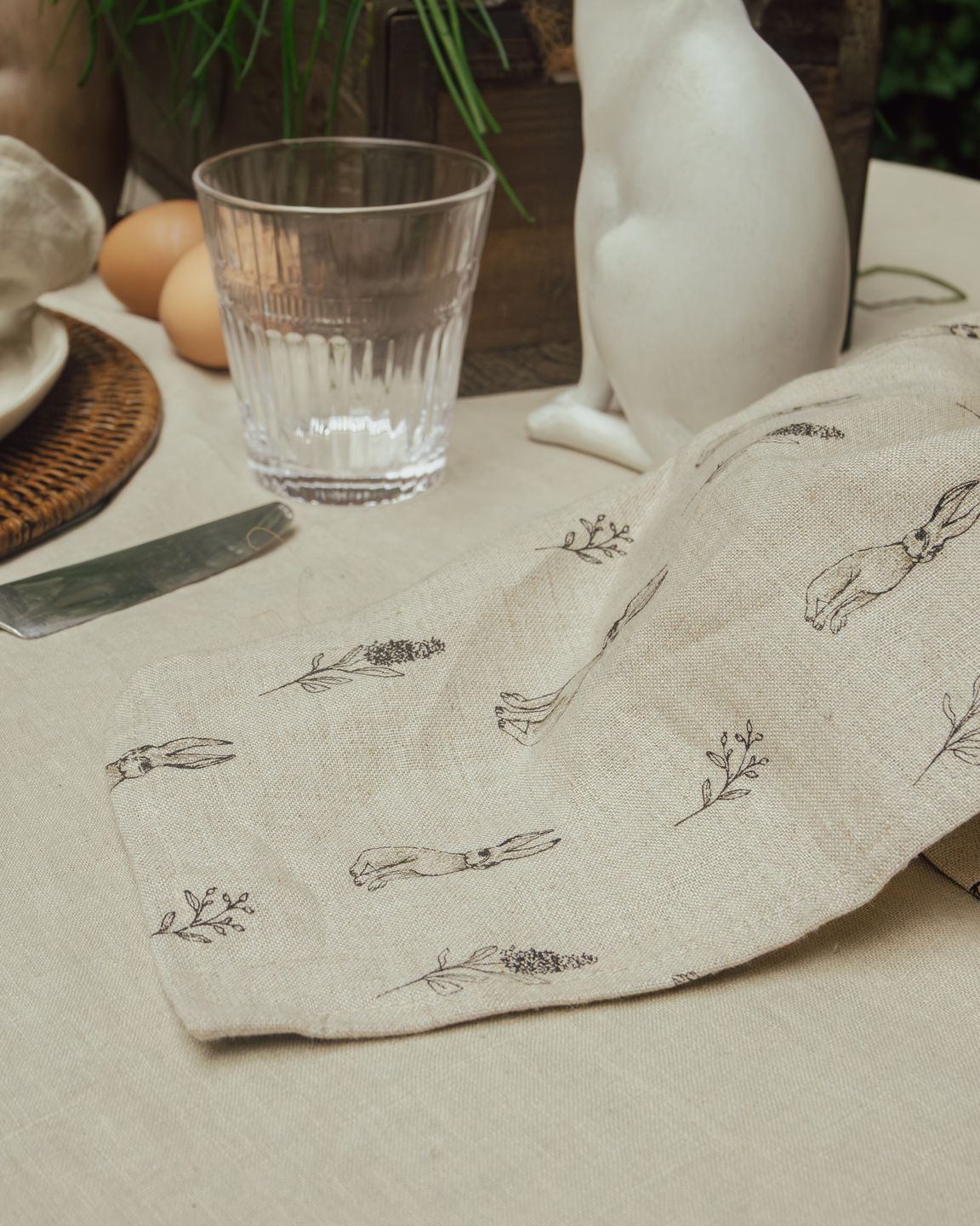 Harold Petite Linen Tea Towel