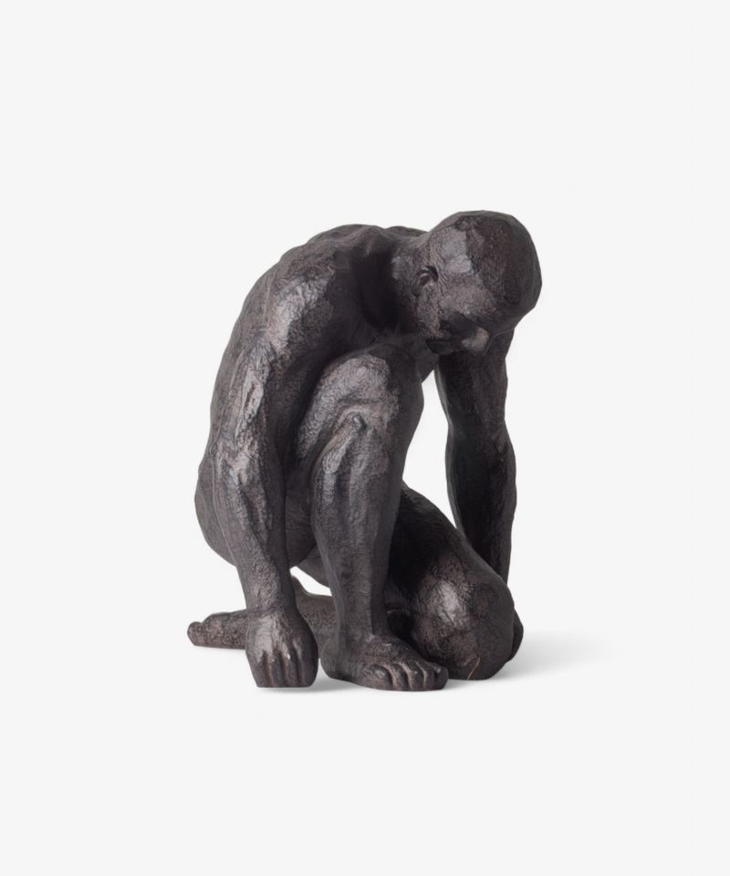 Migual Crouching Sculpture