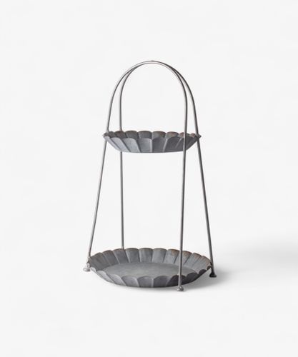 Fluted 2 Tier Sweets Tray