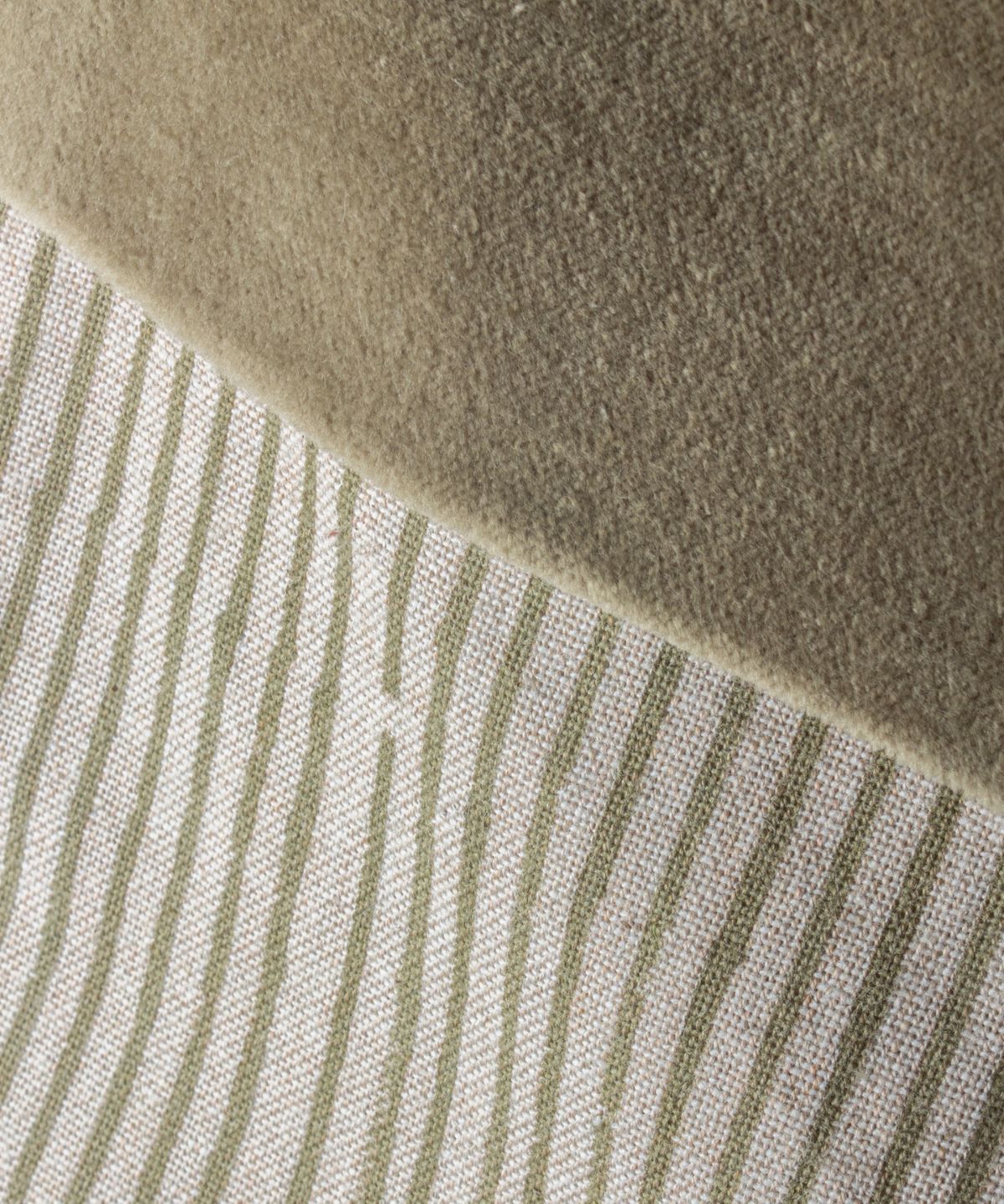 Striped Green Stocking Velvet