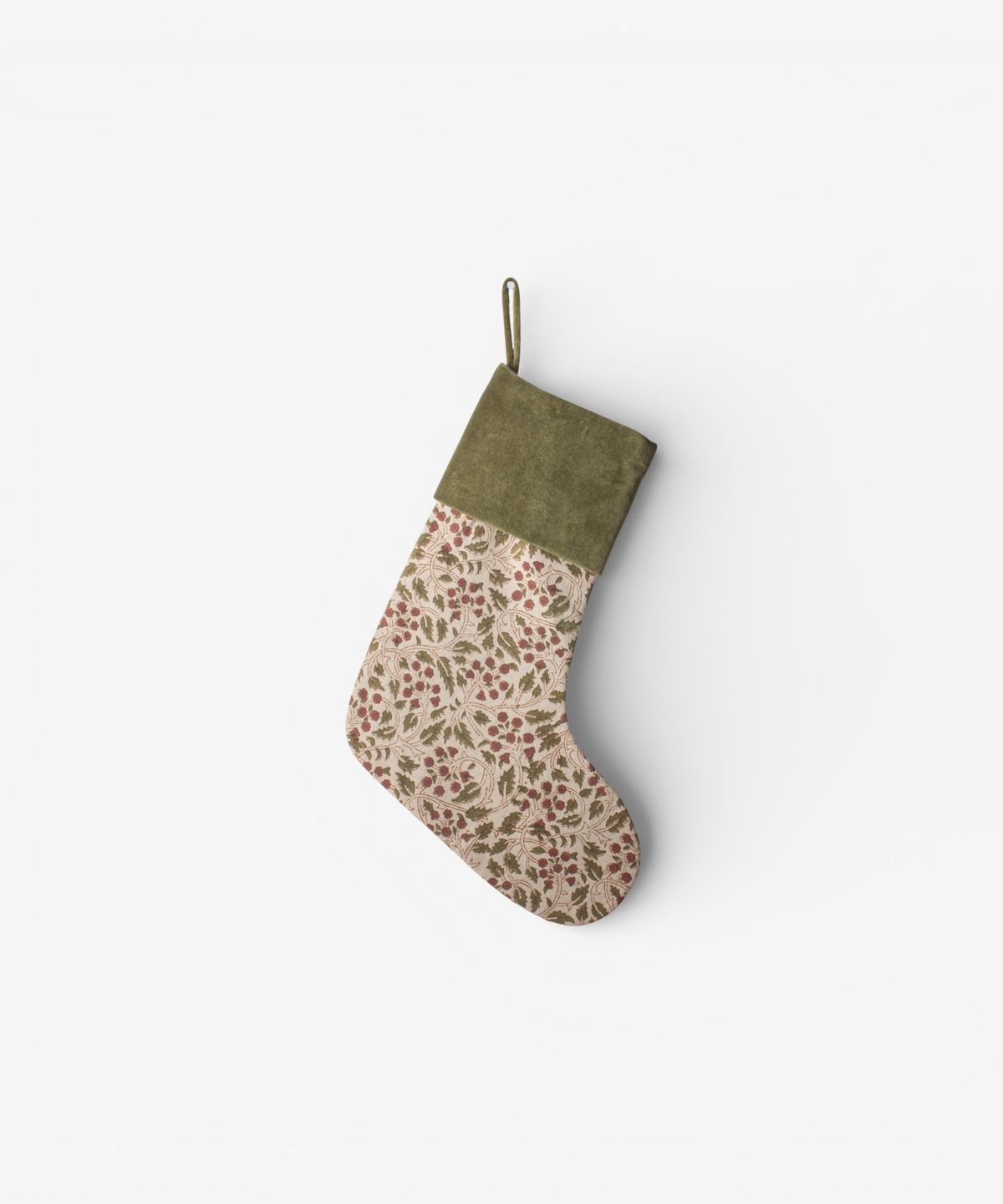 Berry and Vine Stocking Velvet