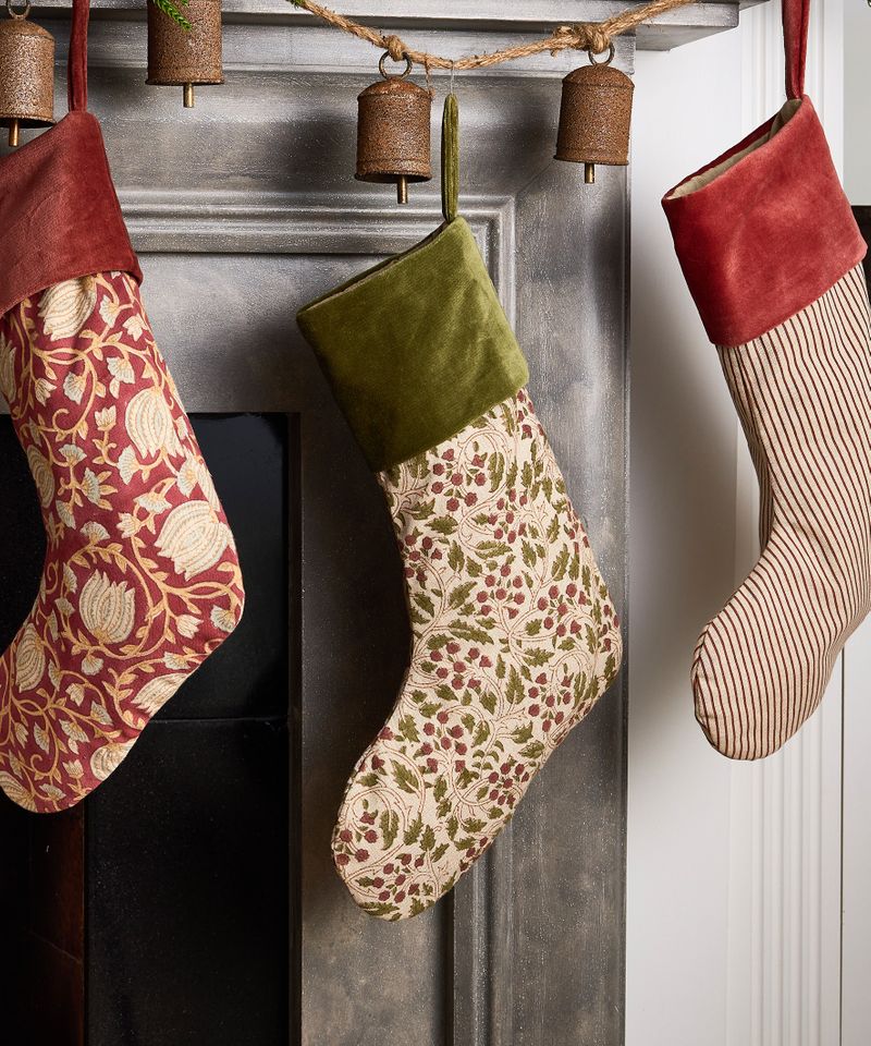 Berry and Vine Stocking Velvet