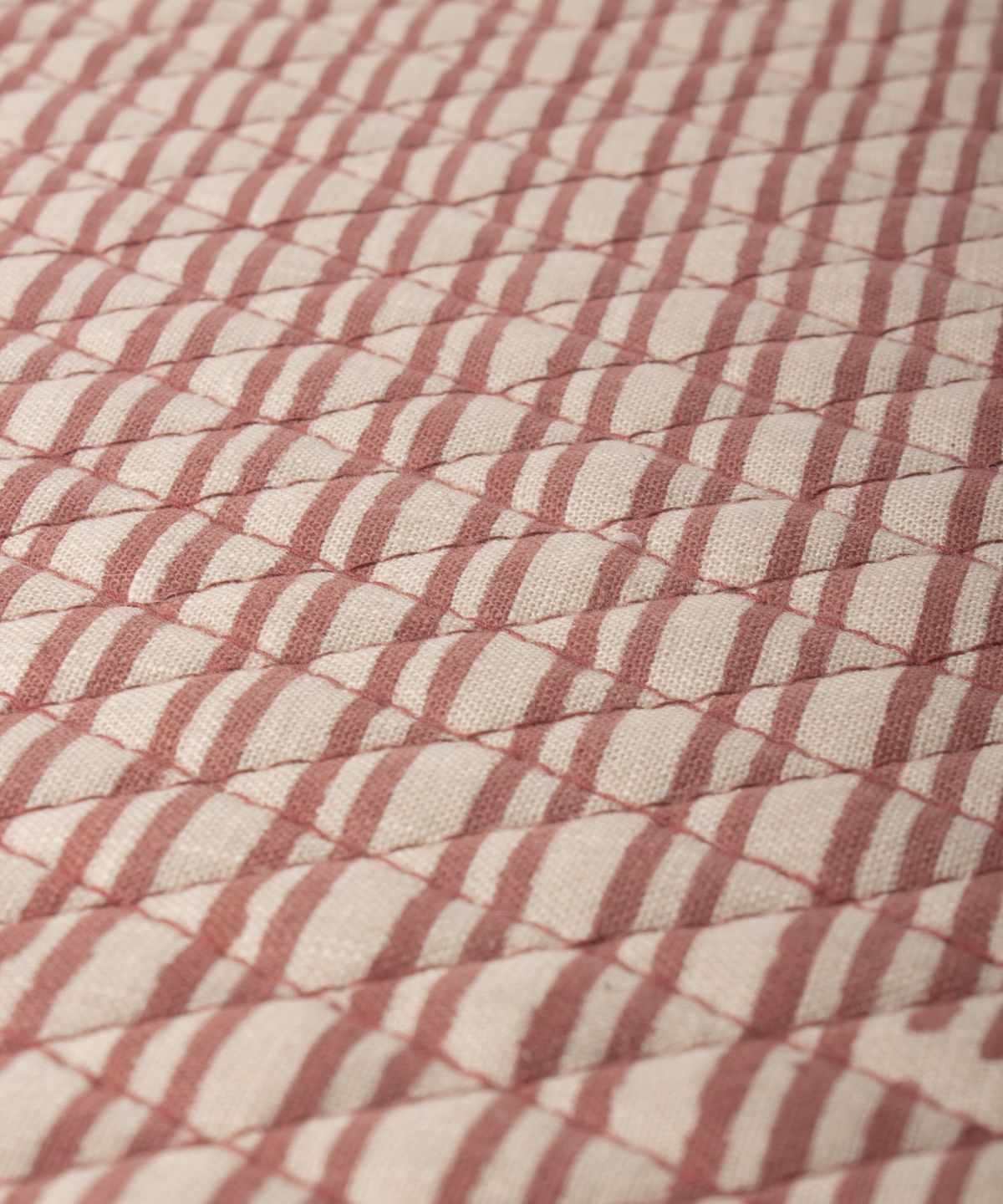 Striped Red Quilted Placemat
