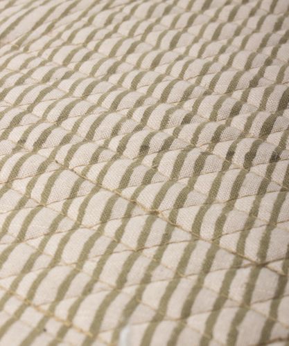 Striped Green Quilted Placemat