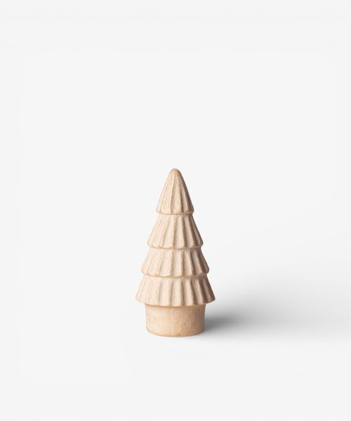 Form Stone Tree Fluted Gold 20cmH