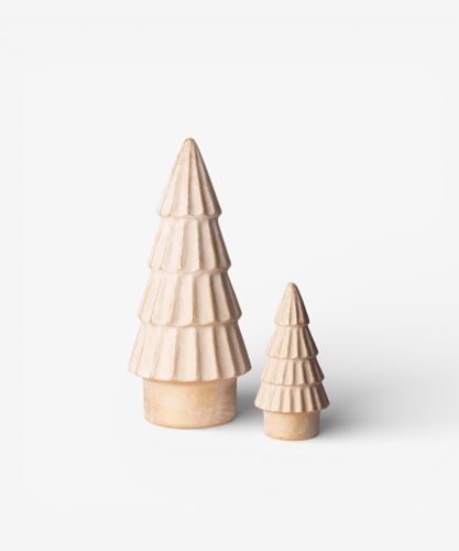 Form Stone Tree Fluted Gold 20cmH