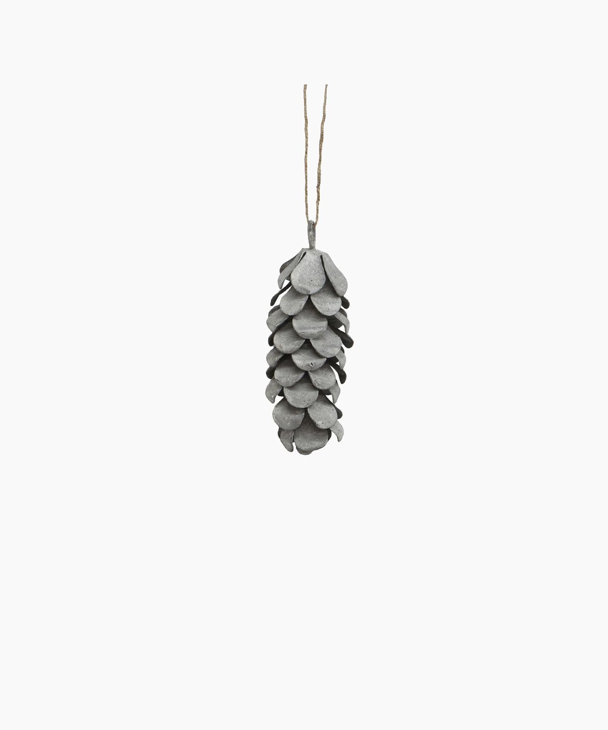 Hanging Pinecone Long Ash Grey