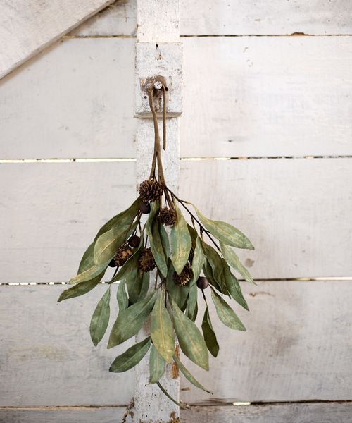Eucalyptus & Brown Berry Wood Branch